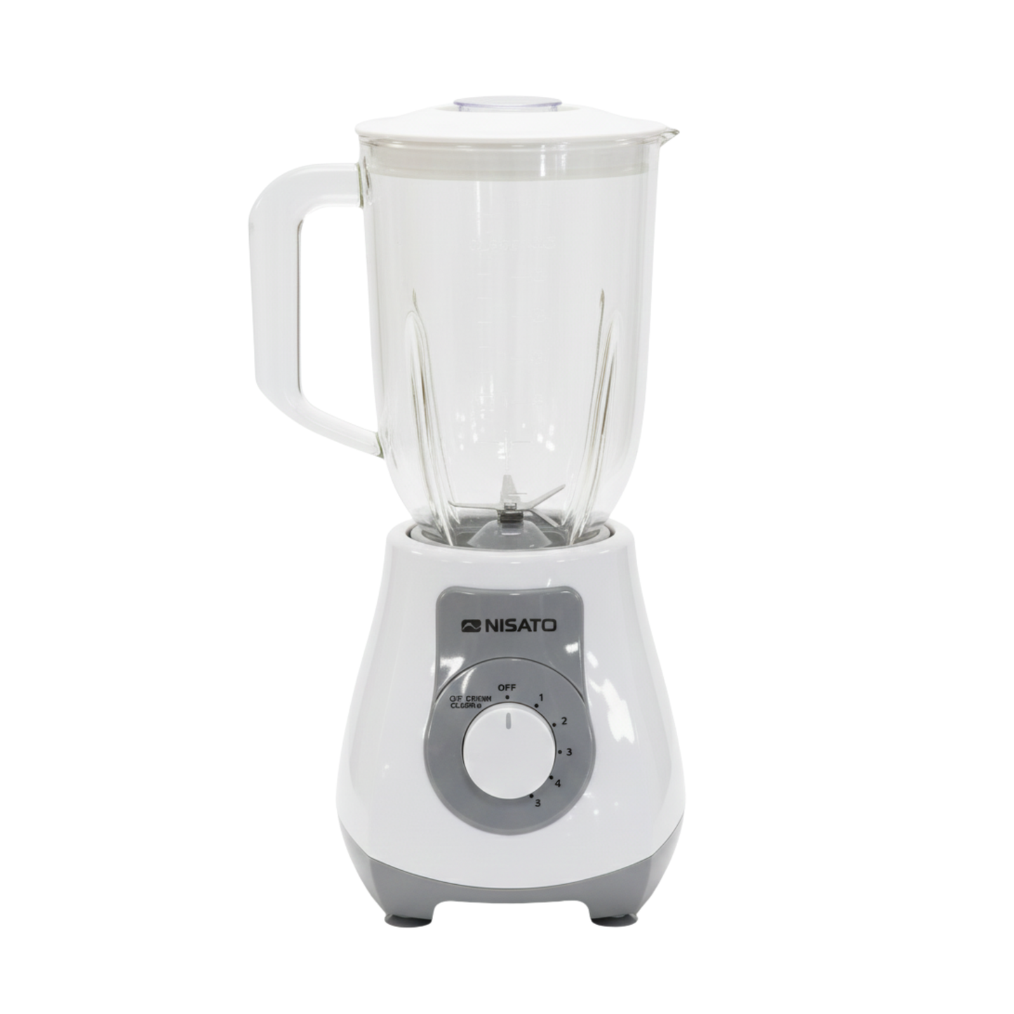 Licuadora Nisato 400-45 W/ Blanca De Vidrio