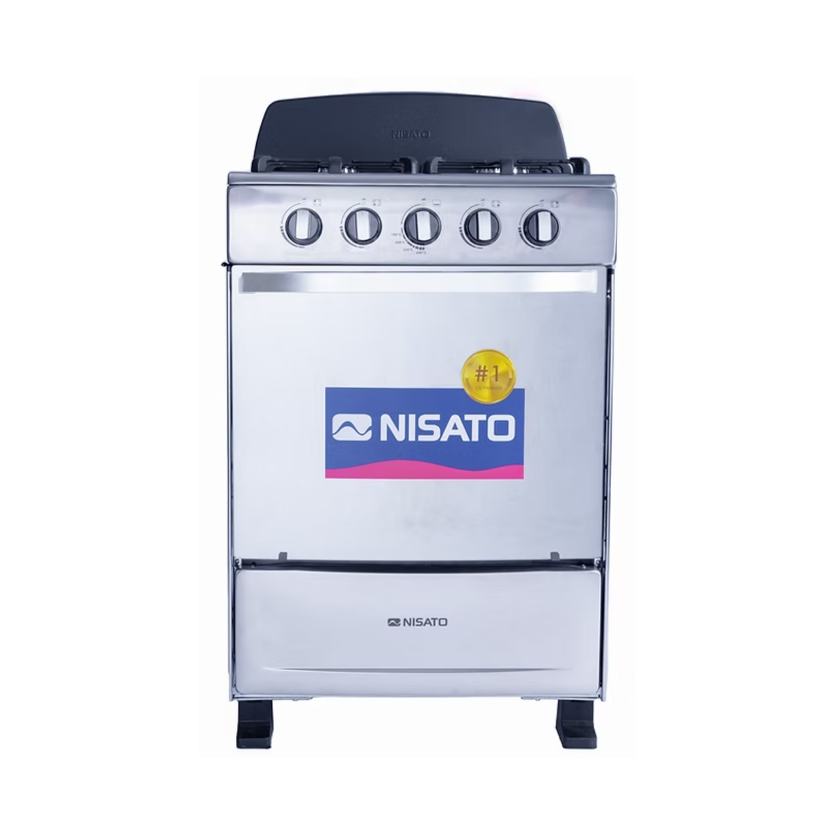 Estufa 24 " (A)/ 4 Quem/ Acero inoxidable con Hierro F