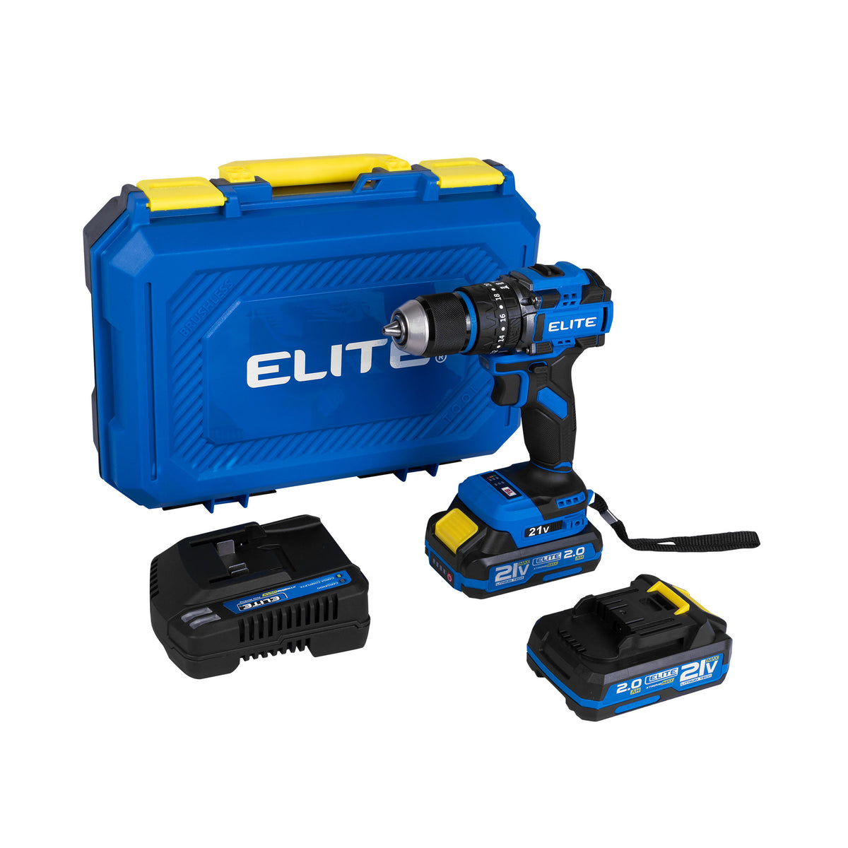 Taladro de impacto inalámbrico 1/2 21V 60NM Elite