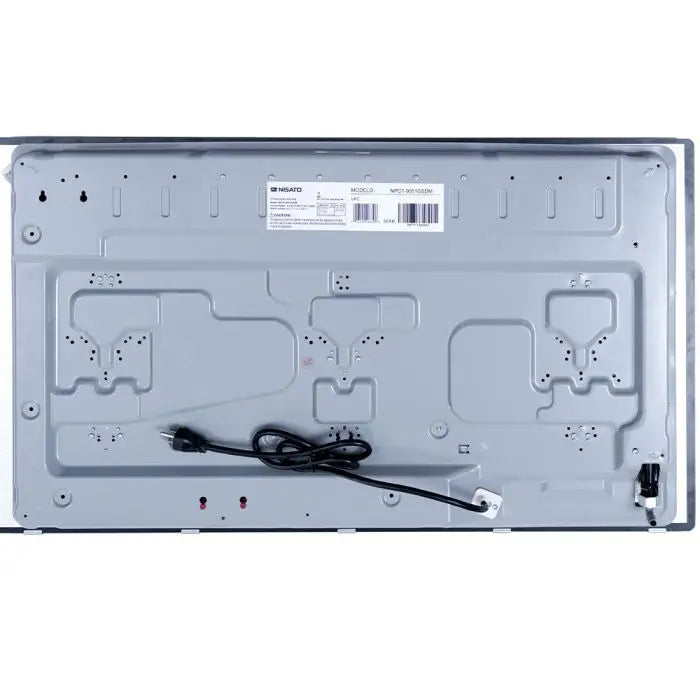 Estufa A Gas de Vidrio Templado Nisato de 5 Quemadores con Encendido Eléctrico Color Negro